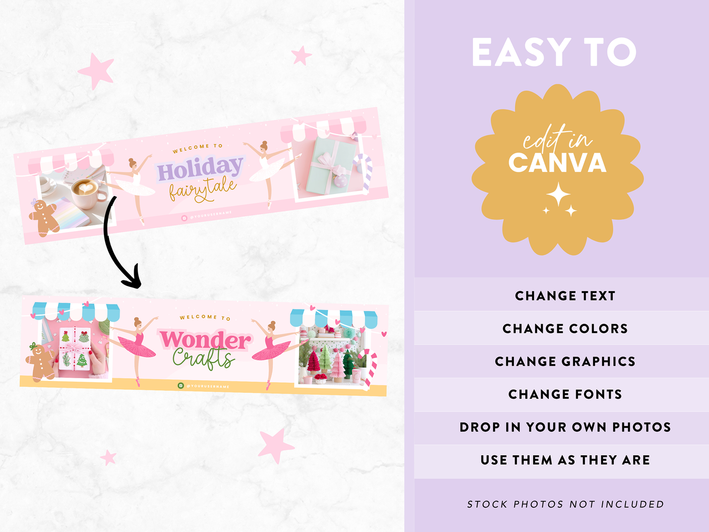 Fairytale Christmas Etsy Shop Kit