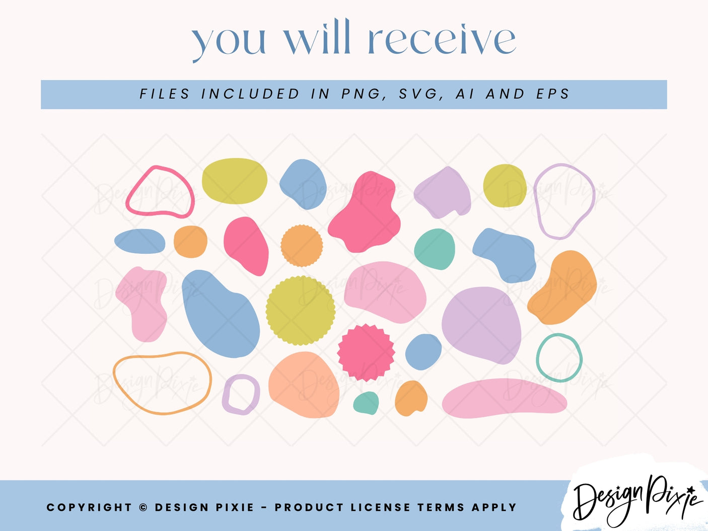 Circles And Blobs SVG Elements - Design Pixie
