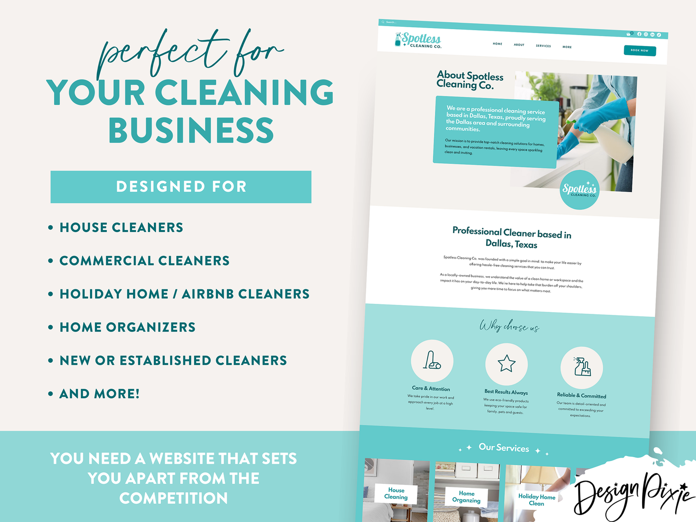Cleaning Business Website Template