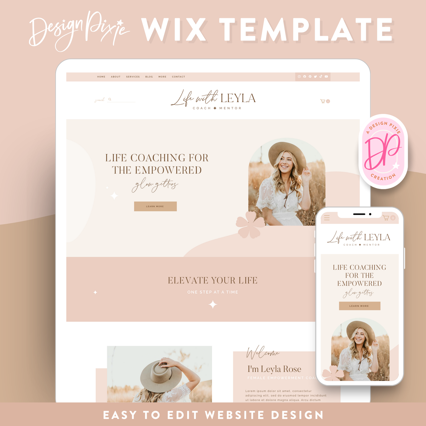 Life With Leyla Wix Template