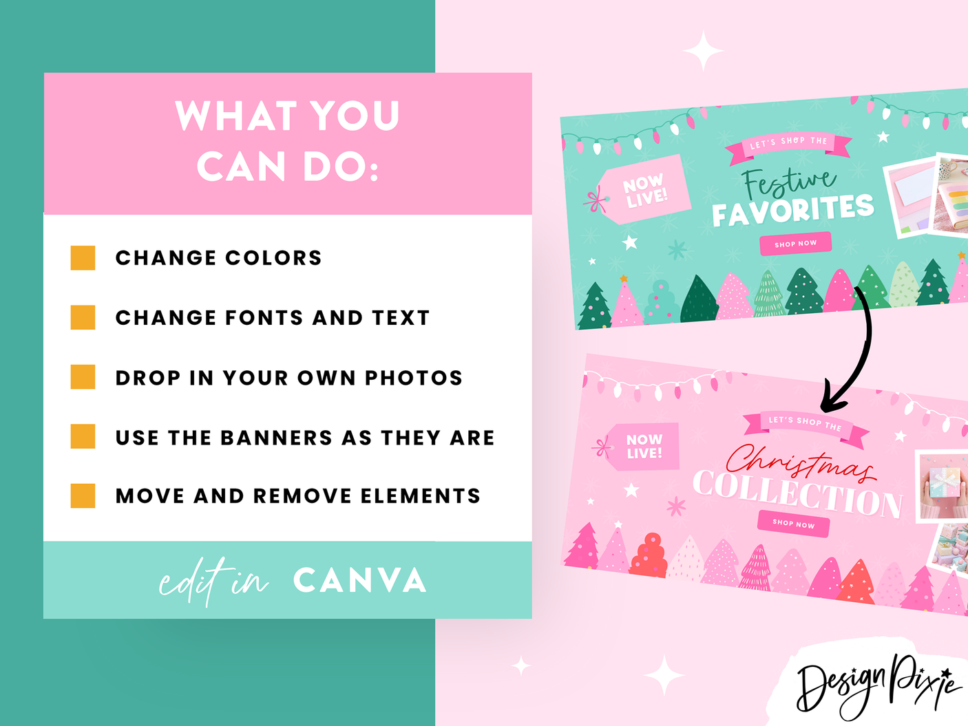 Colorful Christmas Shopify Banner Templates