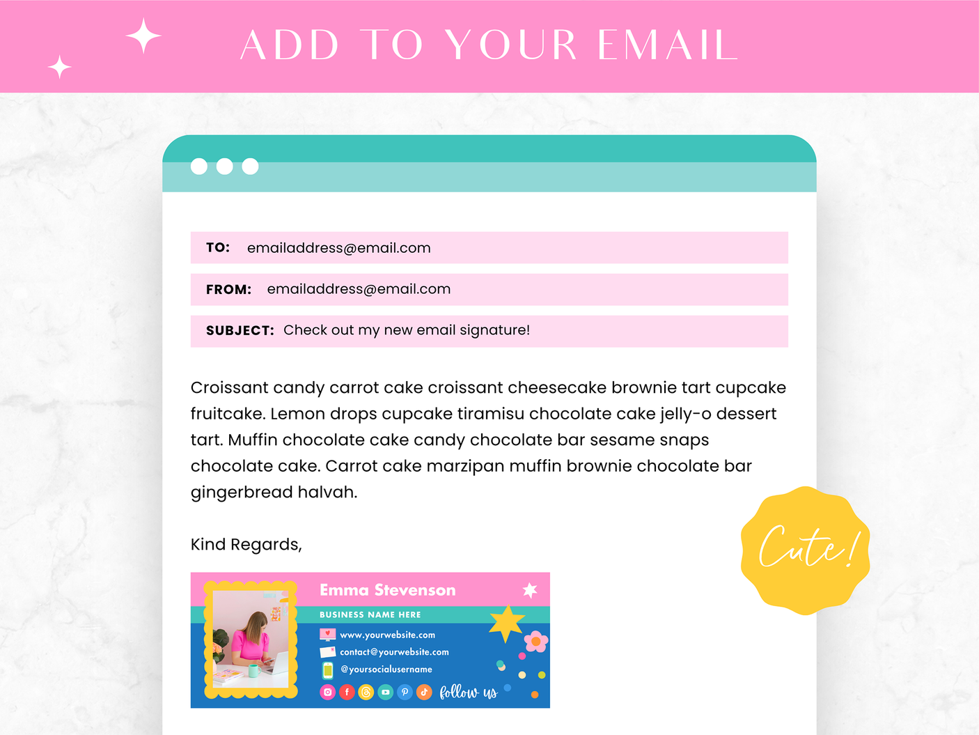 Confetti Email Signature