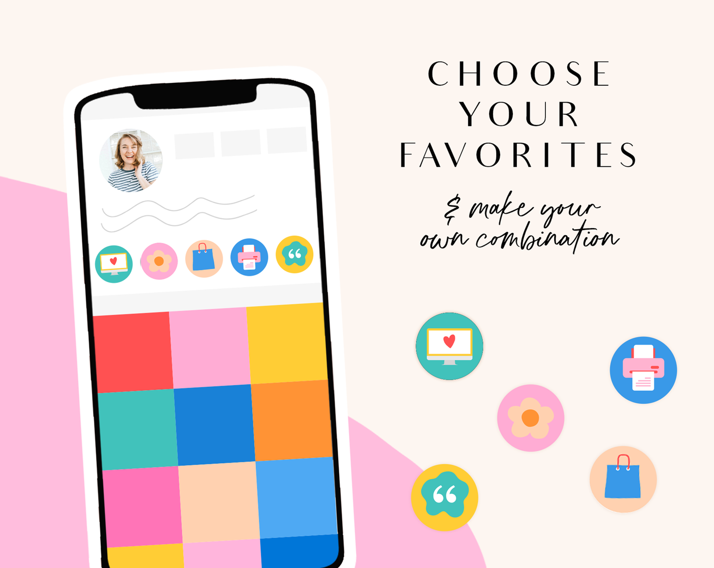 Confetti Instagram Highlight Icons