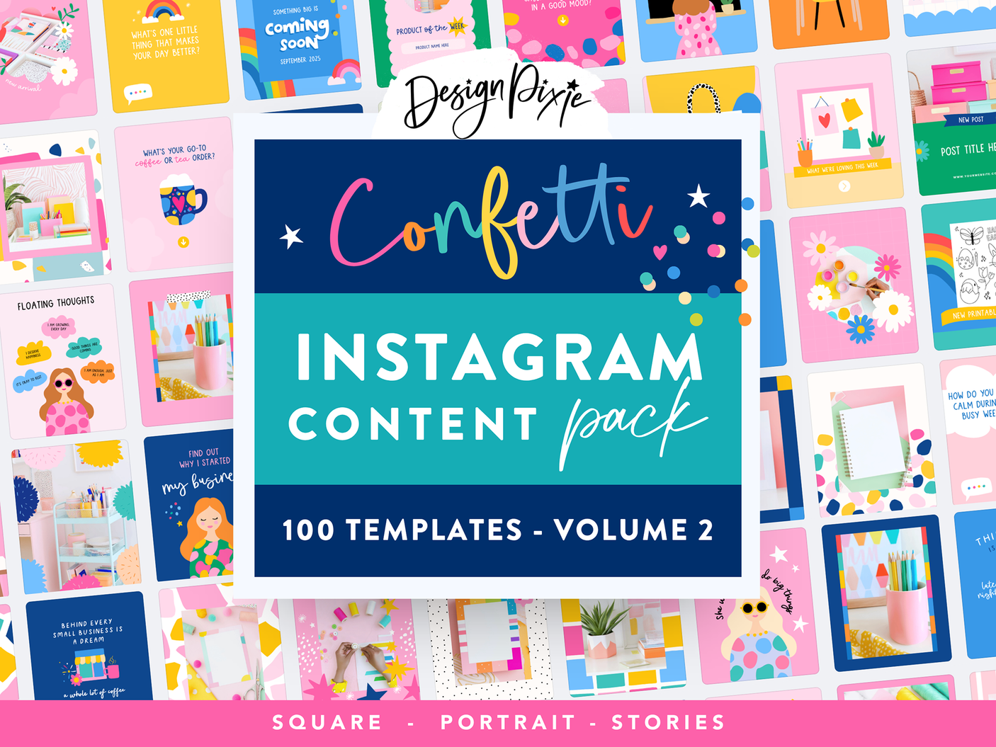 Confetti Instagram Templates - V2