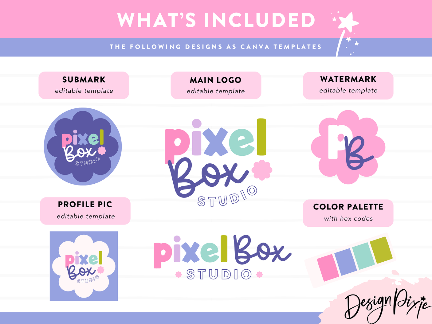 Pixel Box Logo Template