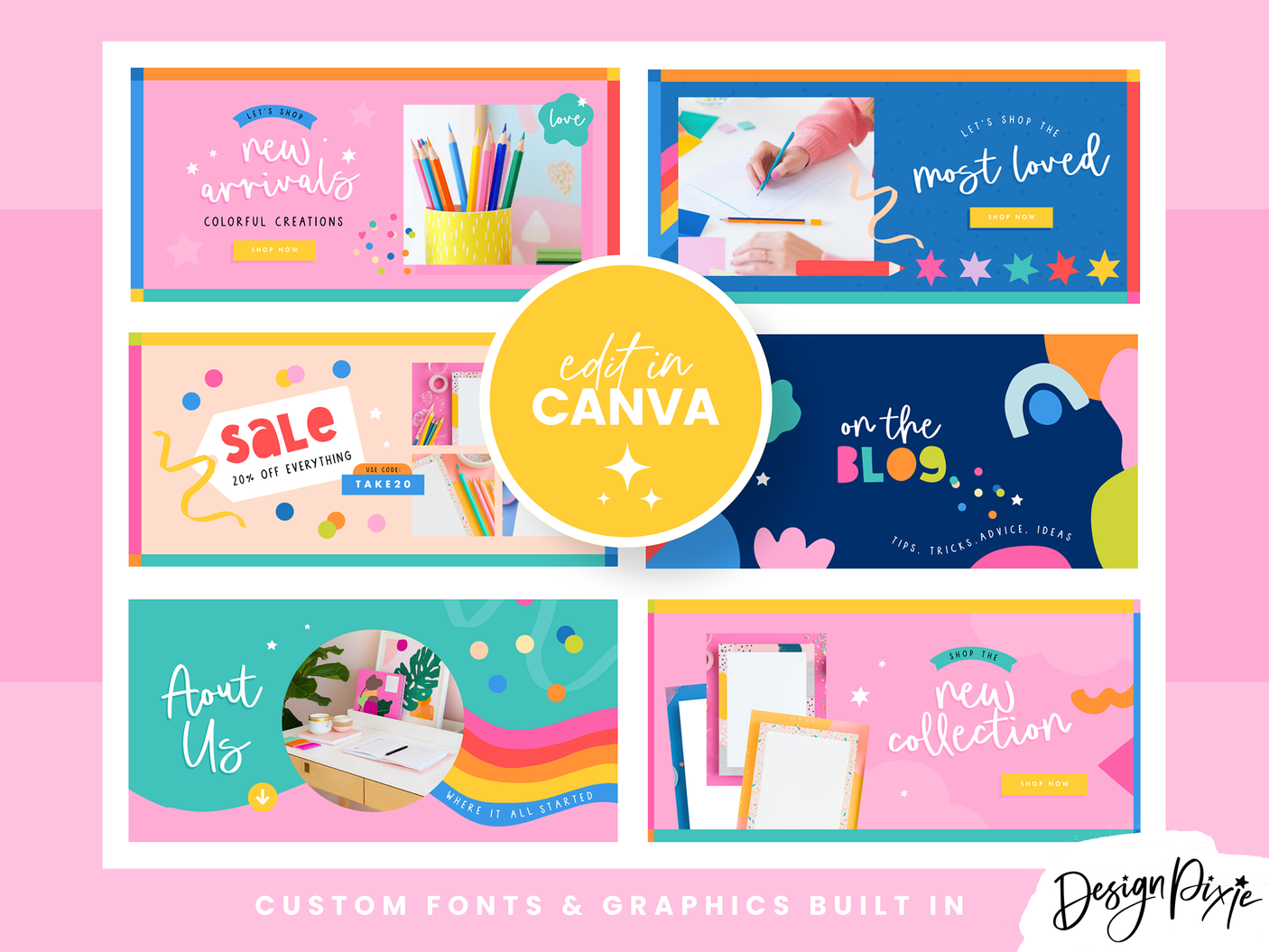 Confetti Shopify Banner Templates