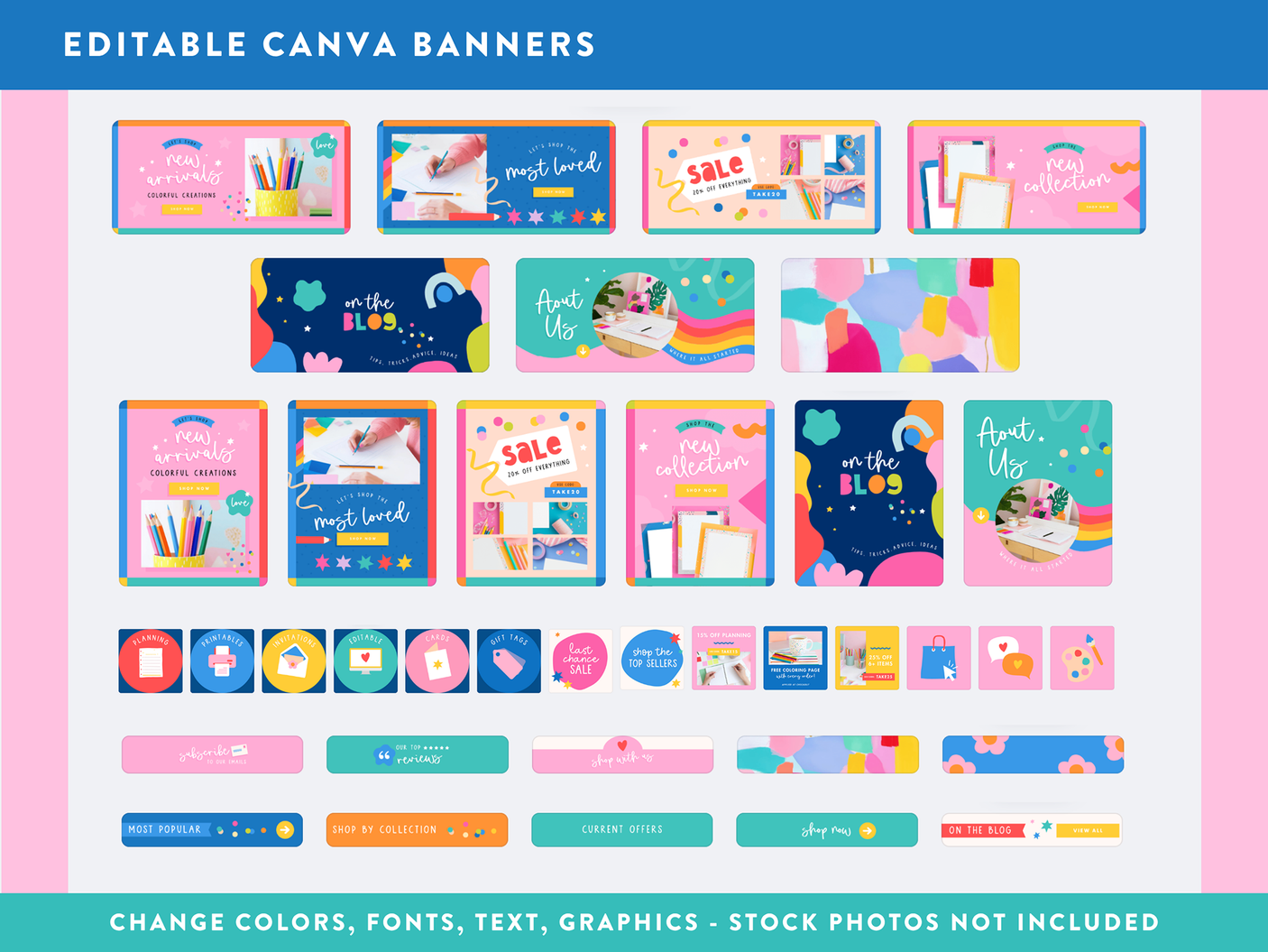 Confetti Shopify Banner Templates