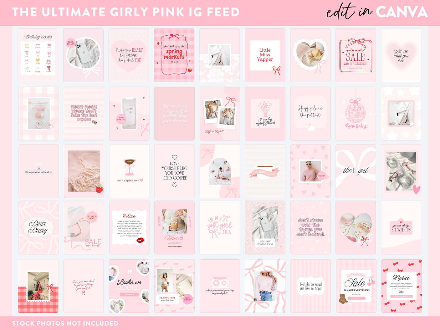 Coquette Instagram Post Templates