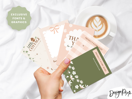 Cottagecore Display Card Templates - Design Pixie