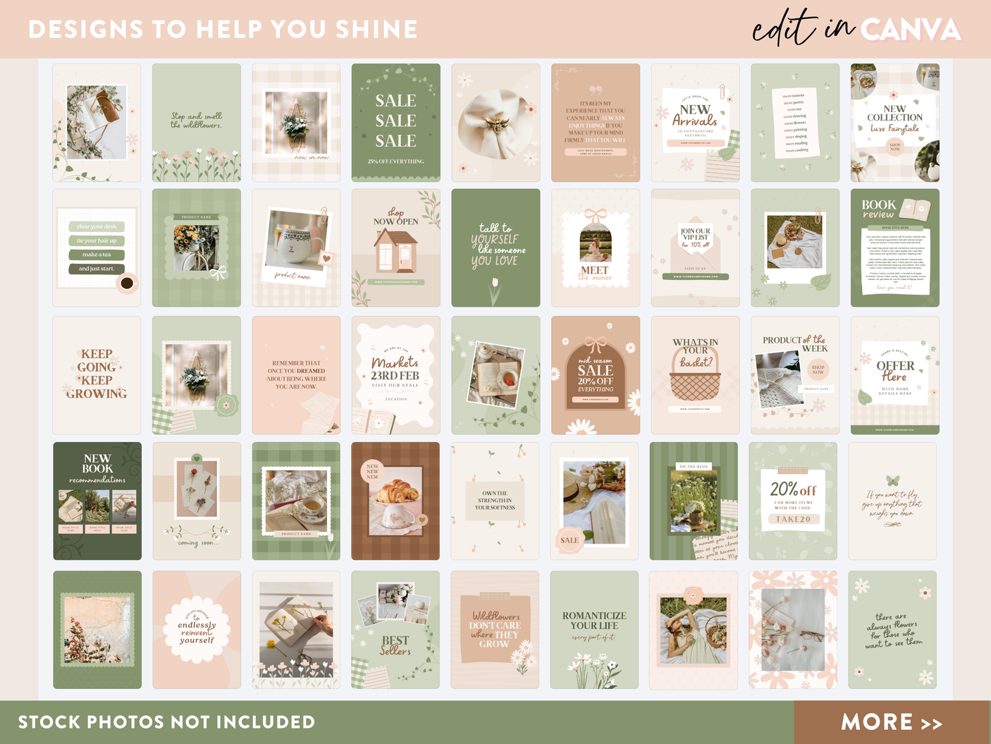 Cottagecore Instagram Templates