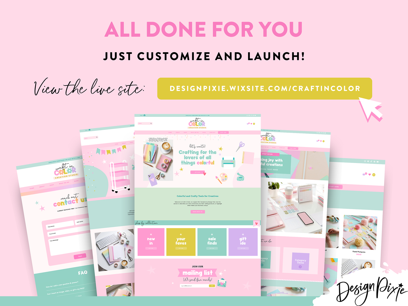 Craft Wix Website Template
