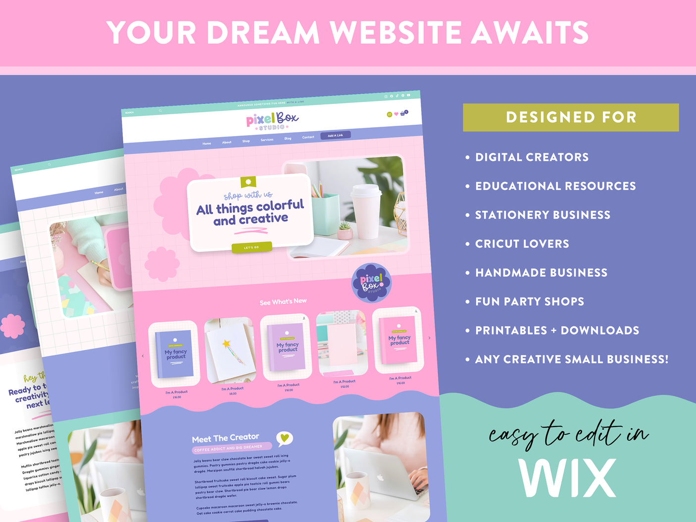 Creative Wix Website Template