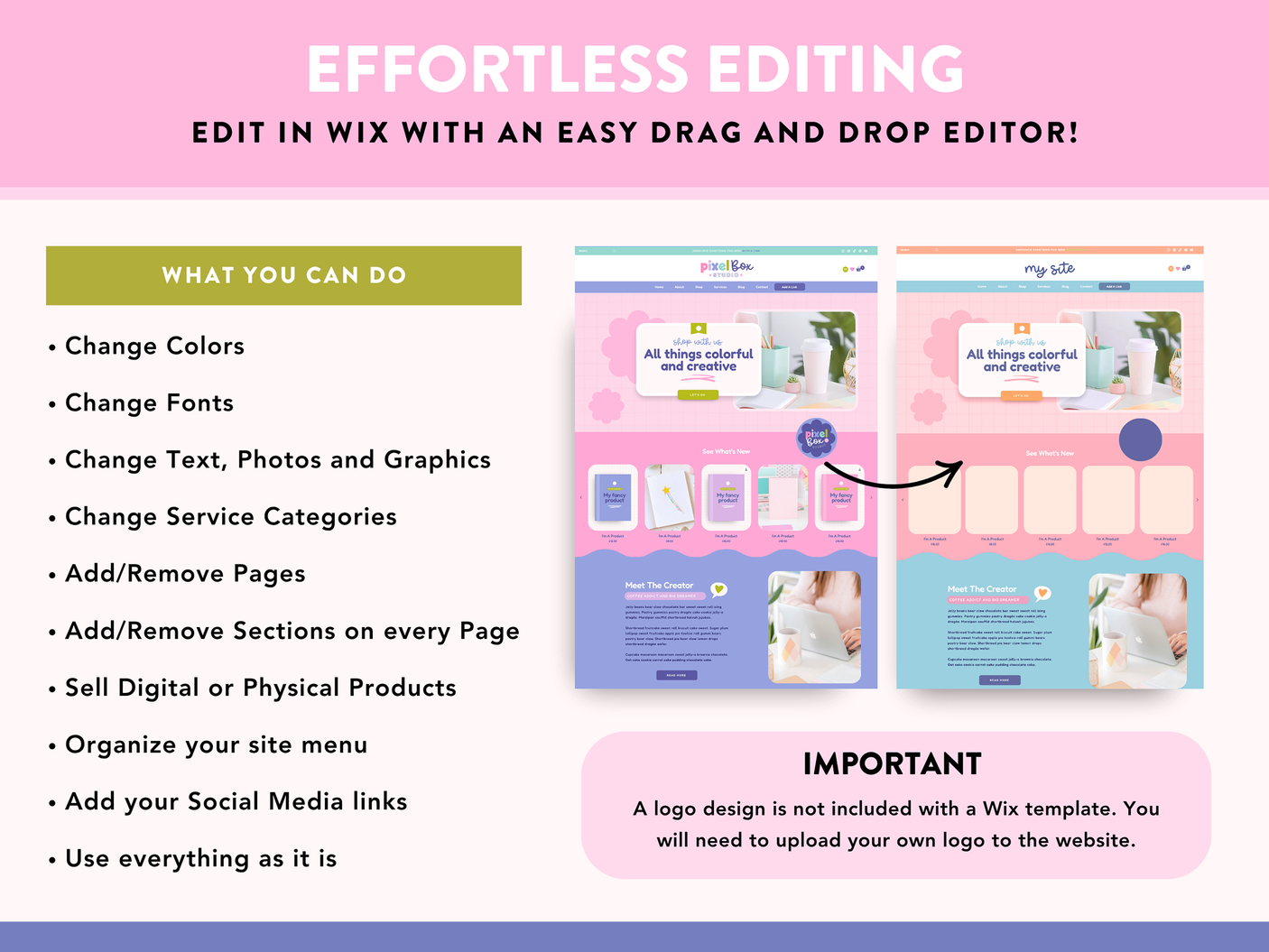 Creative Wix Website Template