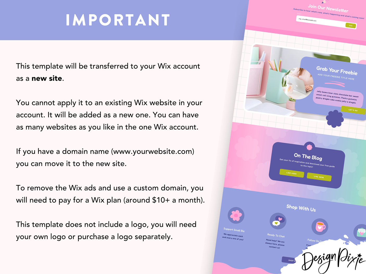 Creative Wix Website Template