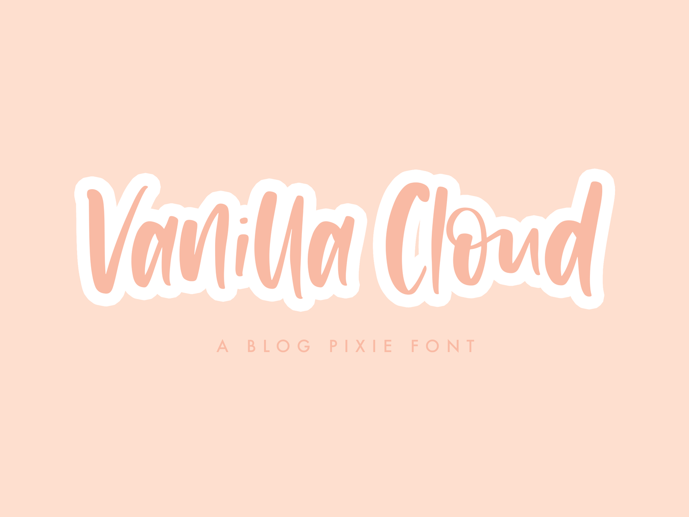 Vanilla Cloud Font - Design Pixie