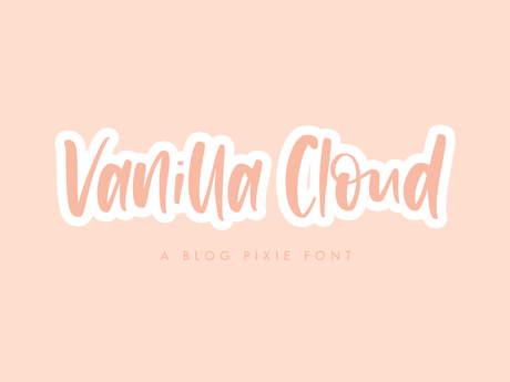 Vanilla Cloud Font - Design Pixie