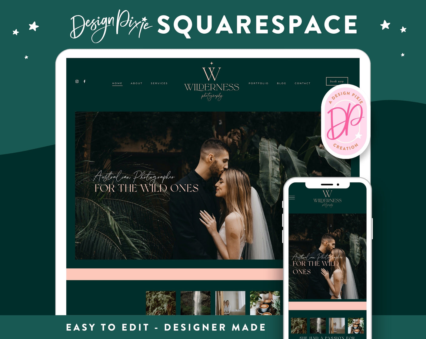 Wilderness Squarespace Template