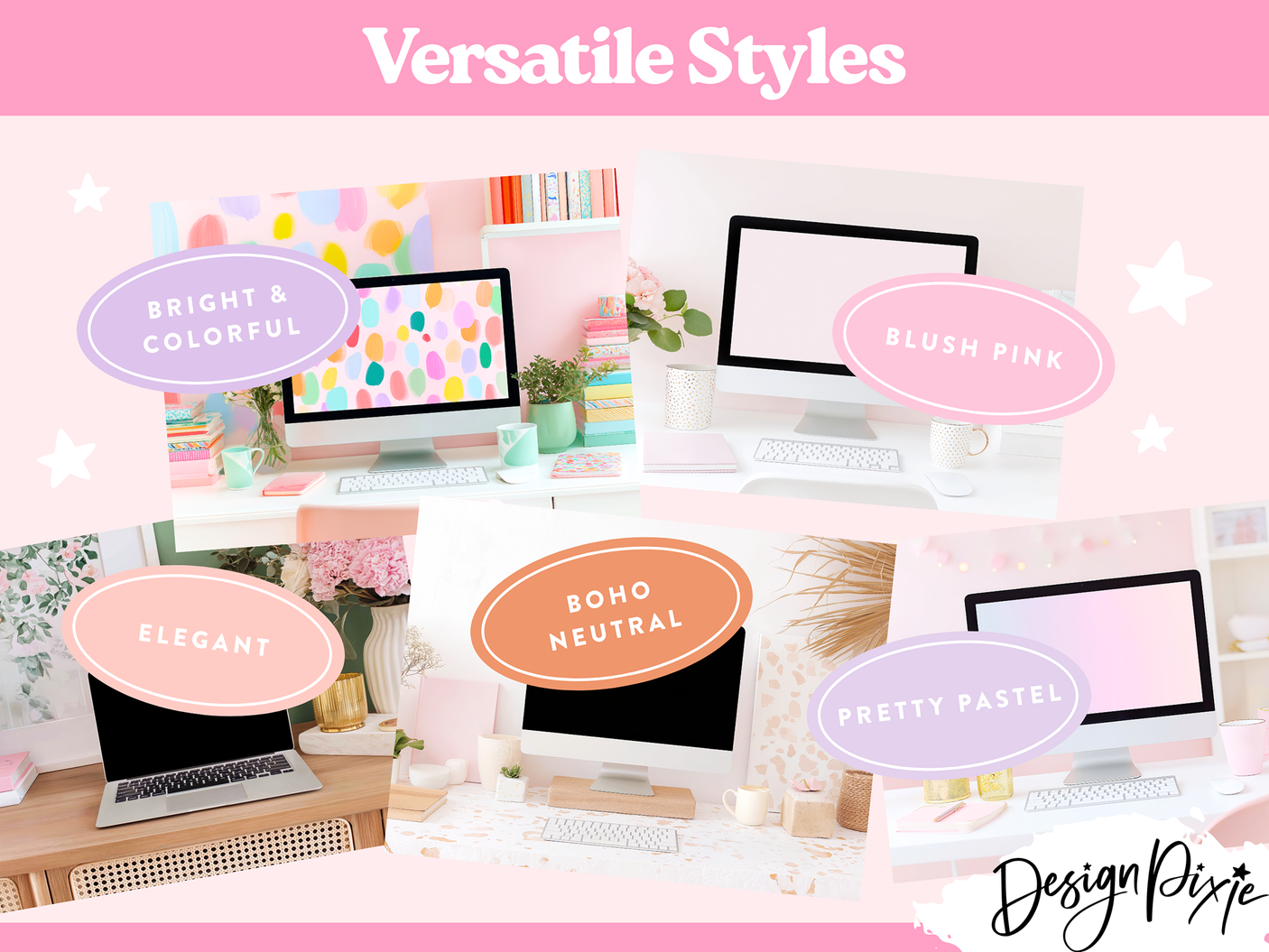 Desktop Screen Mockup Bundle