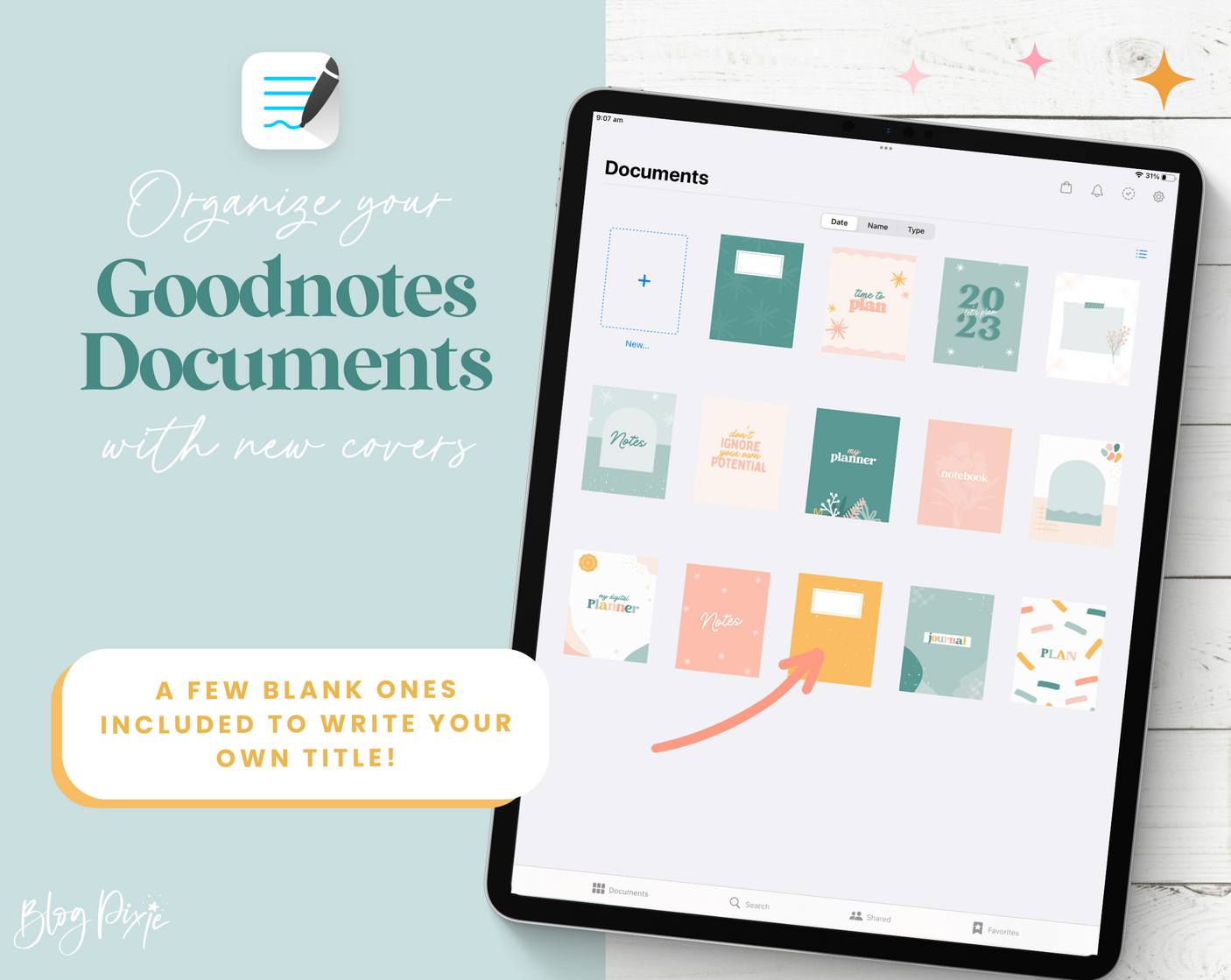 Digital Planner Covers - Enchanting Patterns - Design Pixie