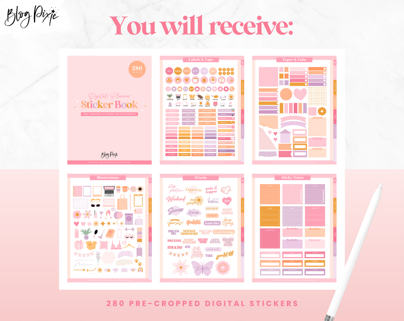 Digital Stickers - Daisy Days - Design Pixie