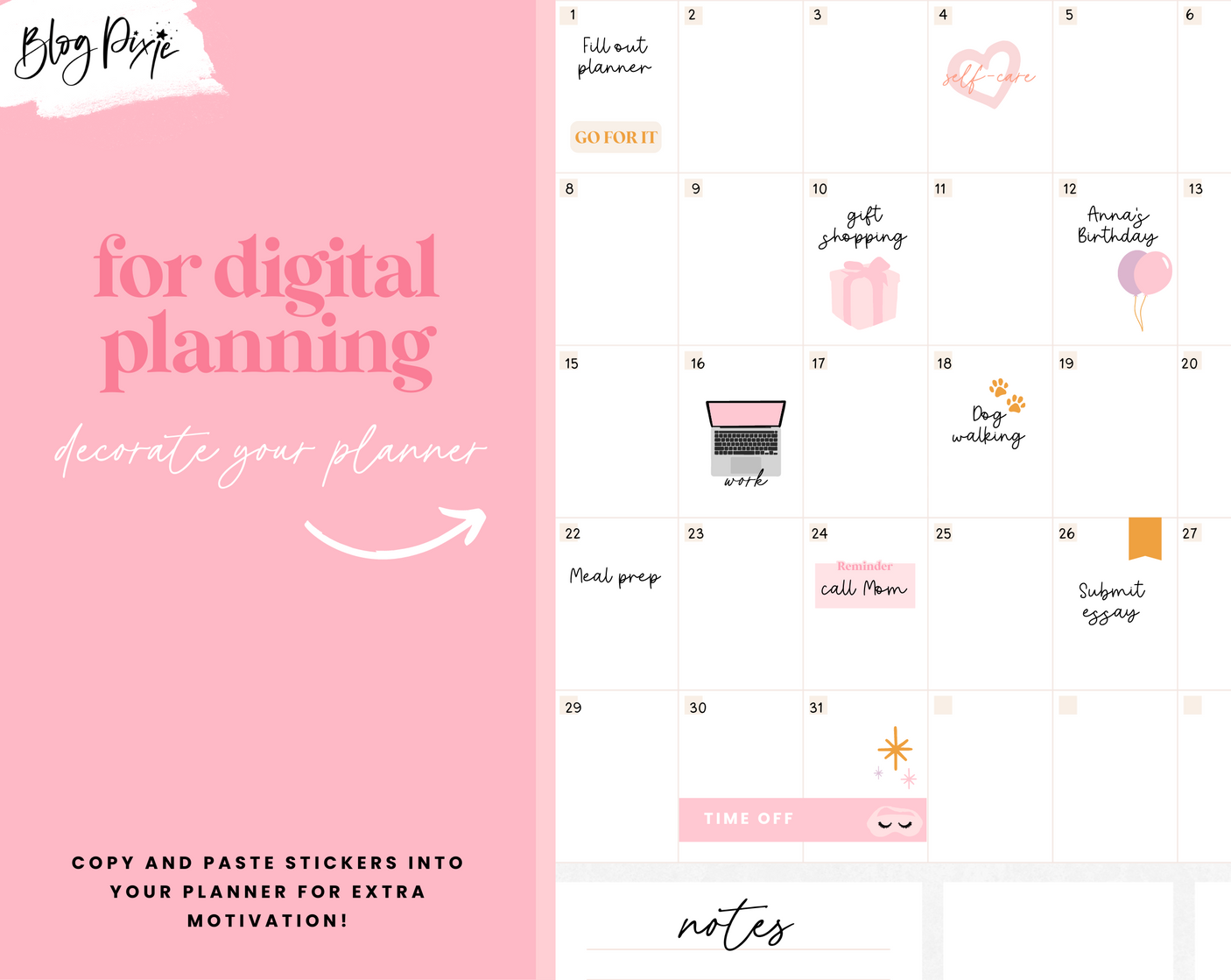 Digital Stickers - Daisy Days - Design Pixie