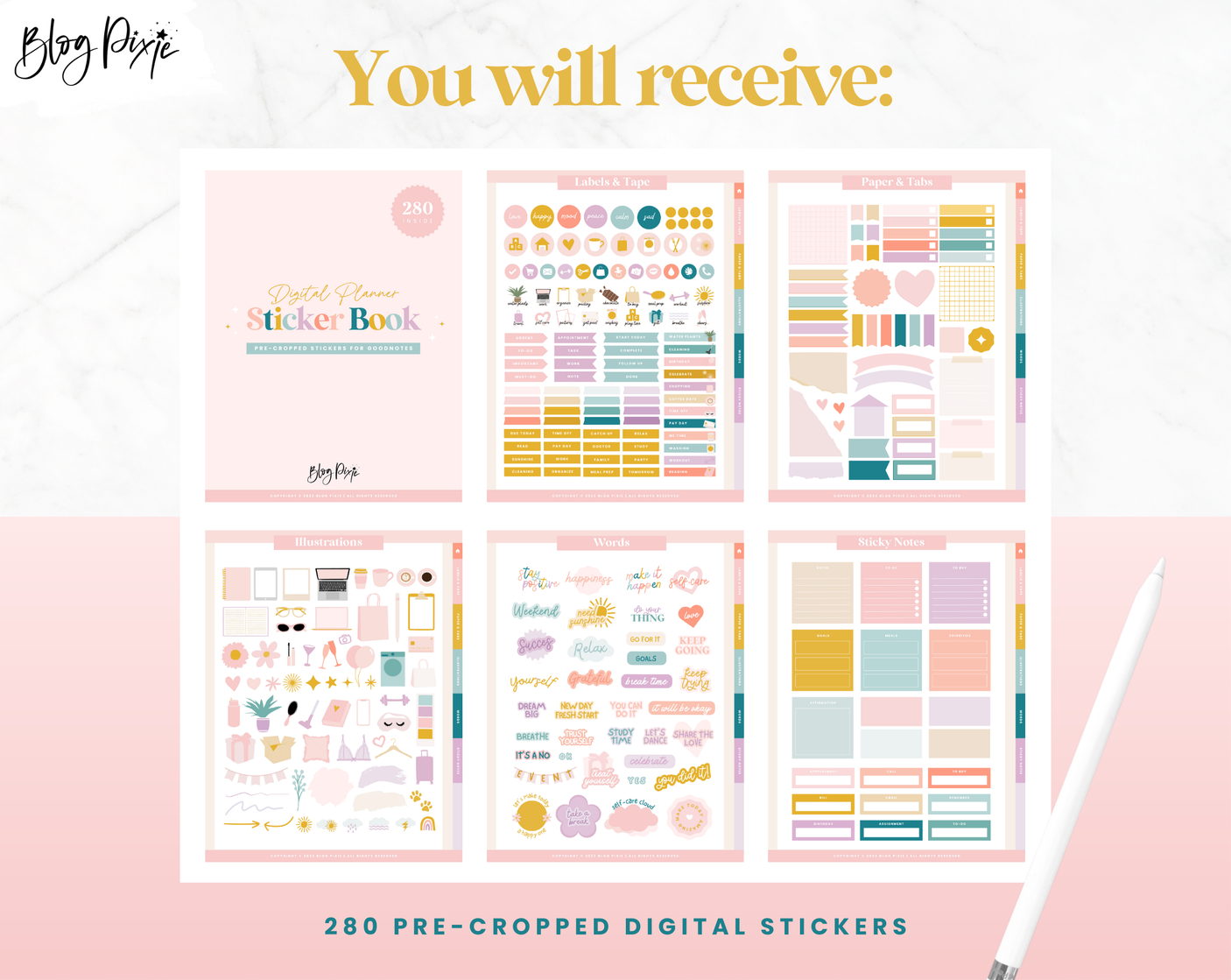 Digital Stickers - Shine Sista - Design Pixie