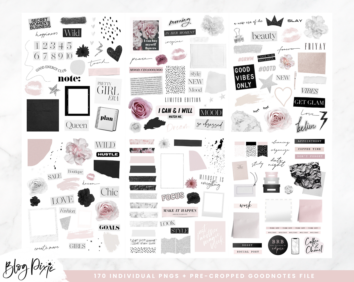 Aesthetic Digital Stickers - Design Pixie