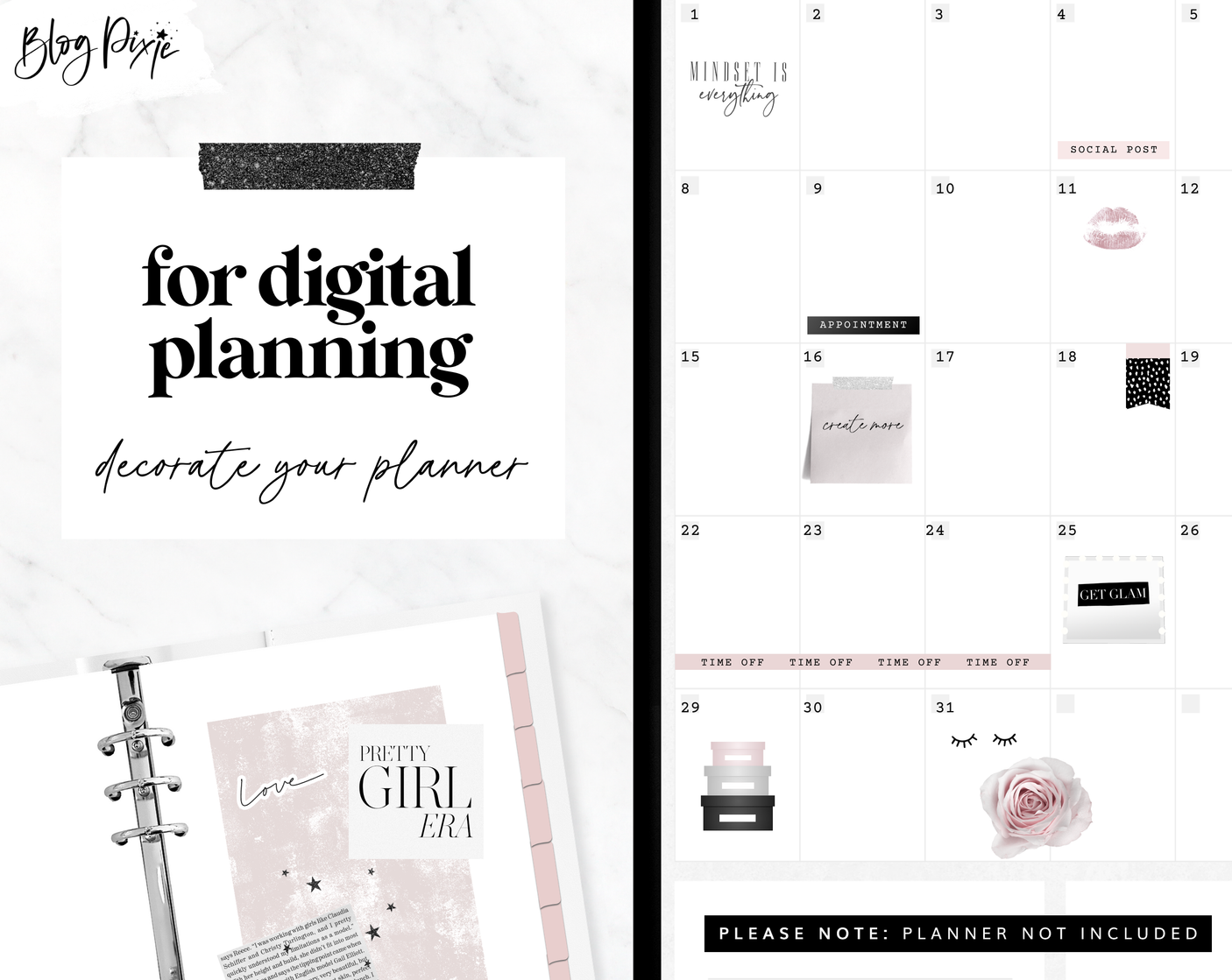 Aesthetic Digital Stickers - Design Pixie