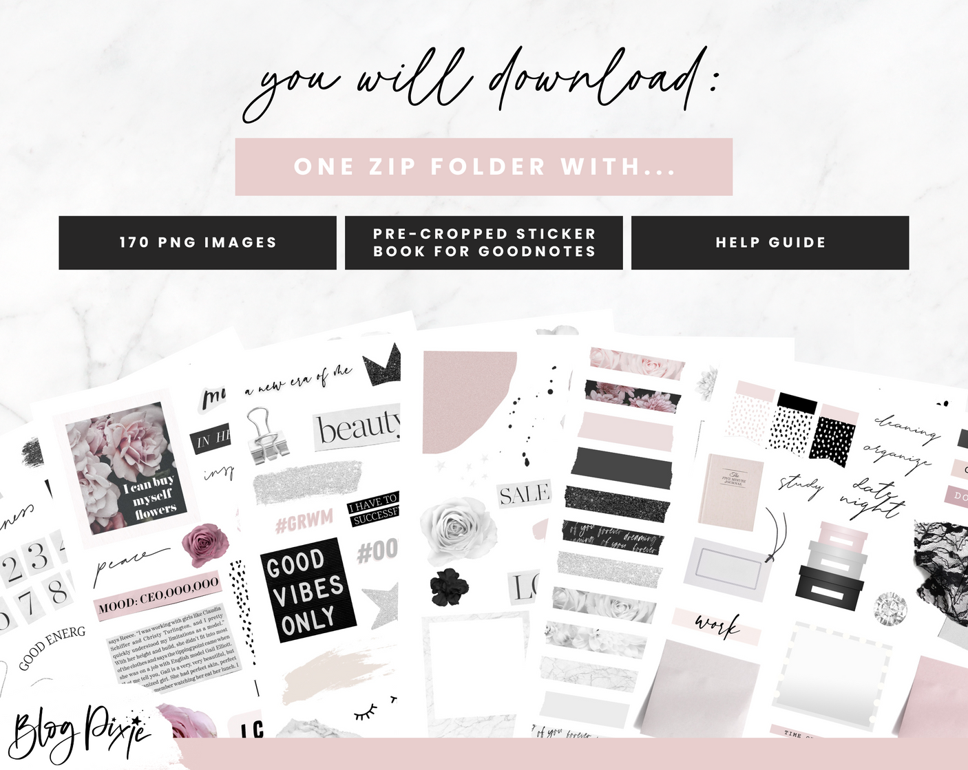 Aesthetic Digital Stickers - Design Pixie