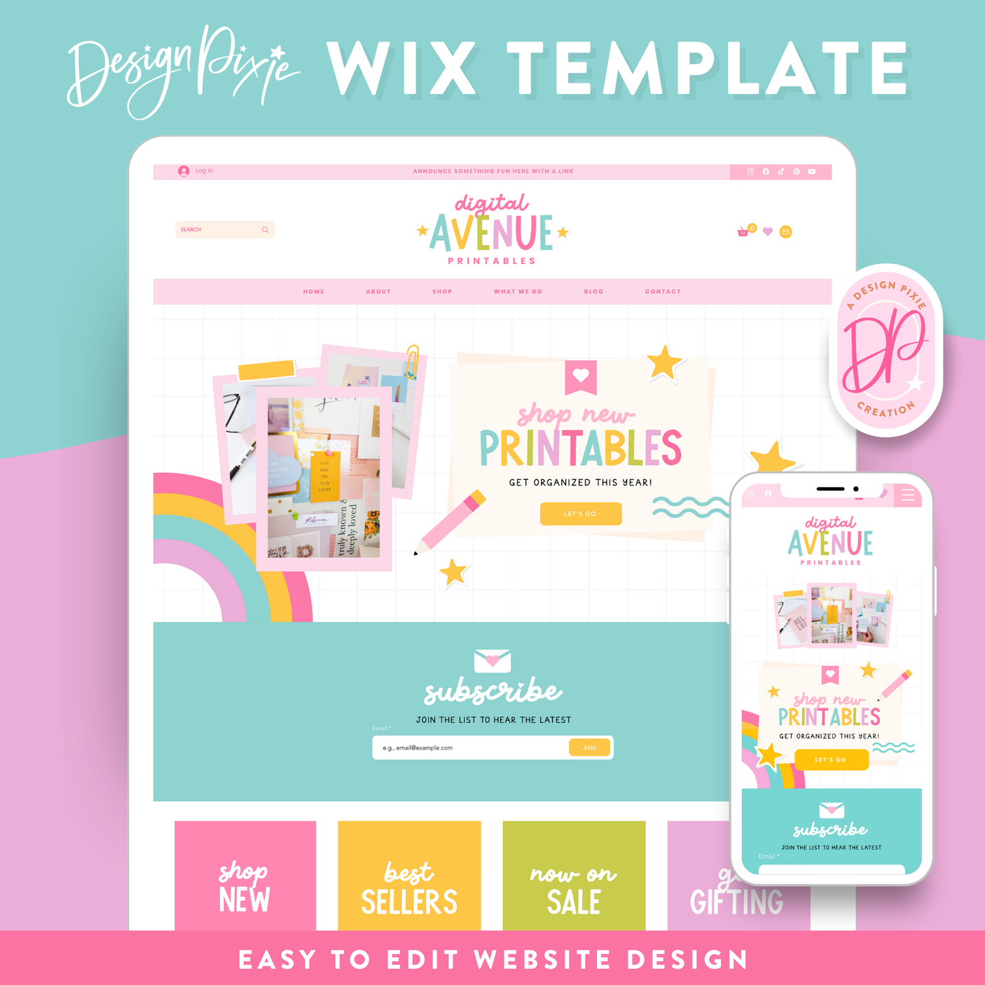 Digital Avenue Wix Template