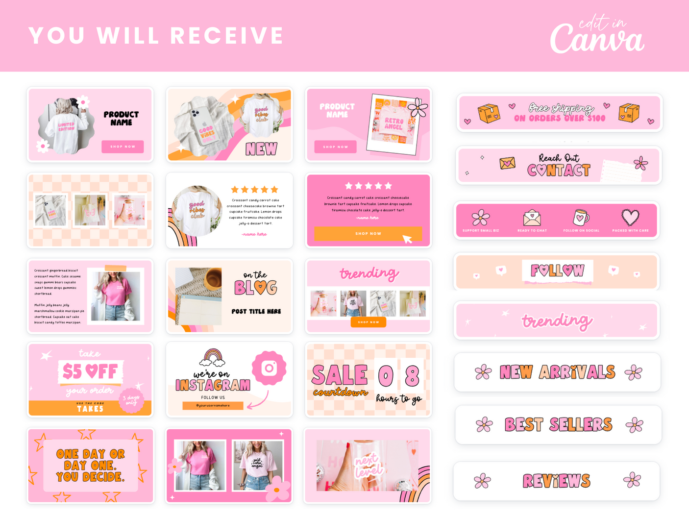 Email Marketing Templates - Sweet Threads - Design Pixie