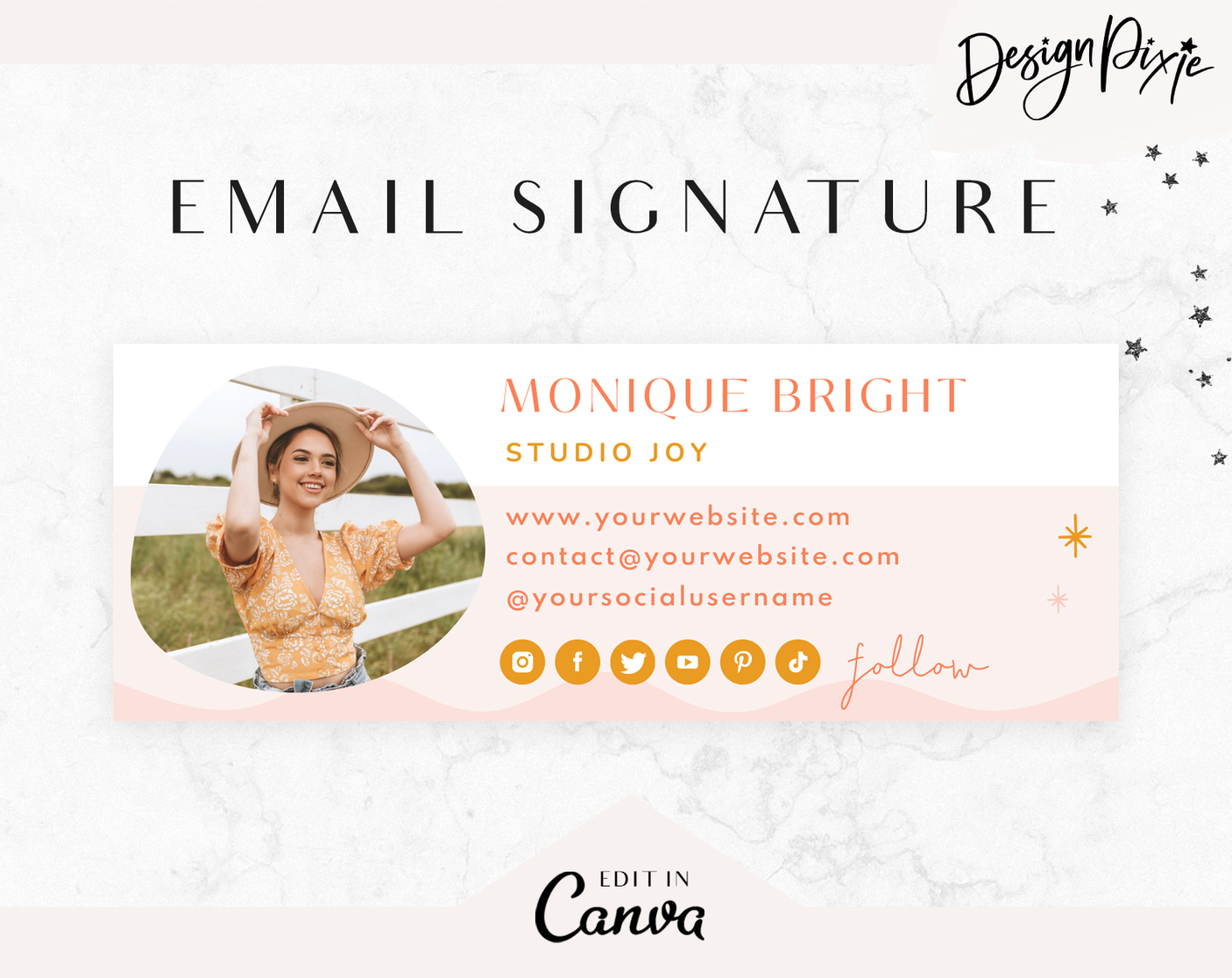 Studio Joy Email Signature Template 2 - Design Pixie