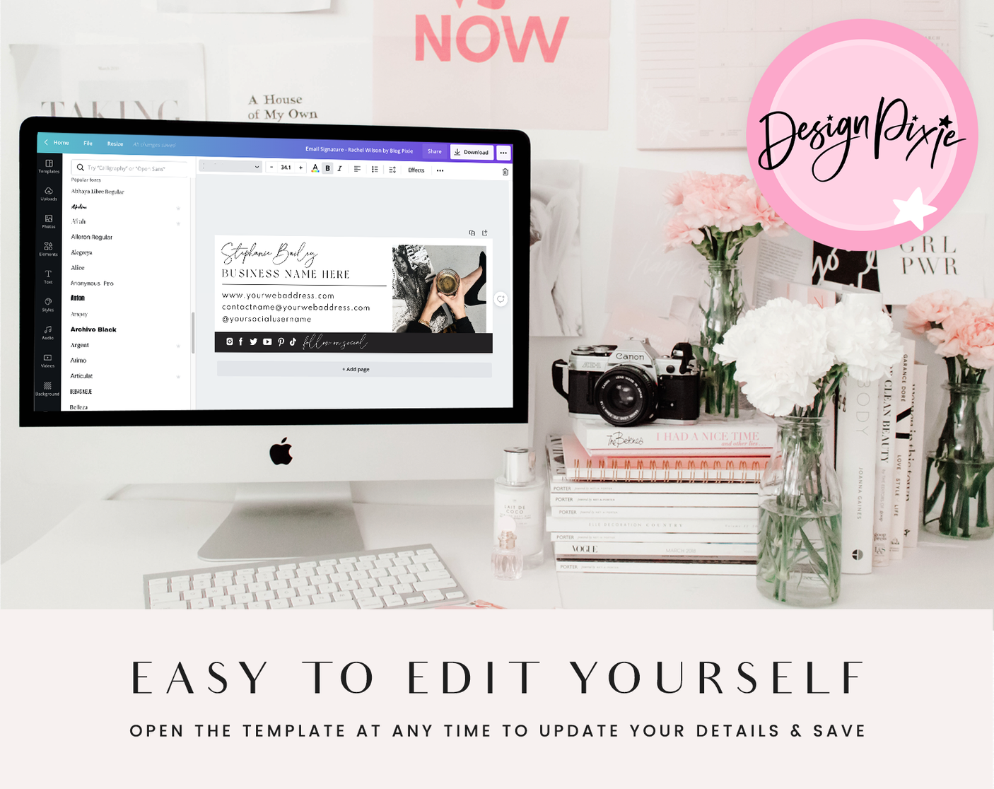 Luxe Email Signature Template - Design Pixie
