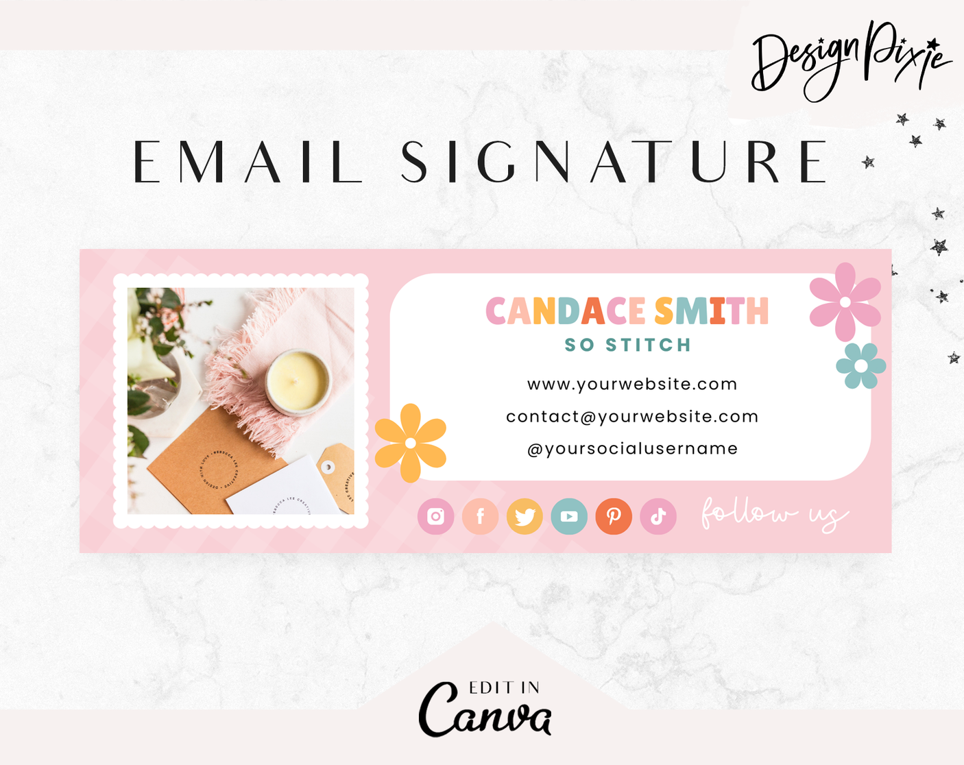 So Stitch Email Signature Template - Design Pixie