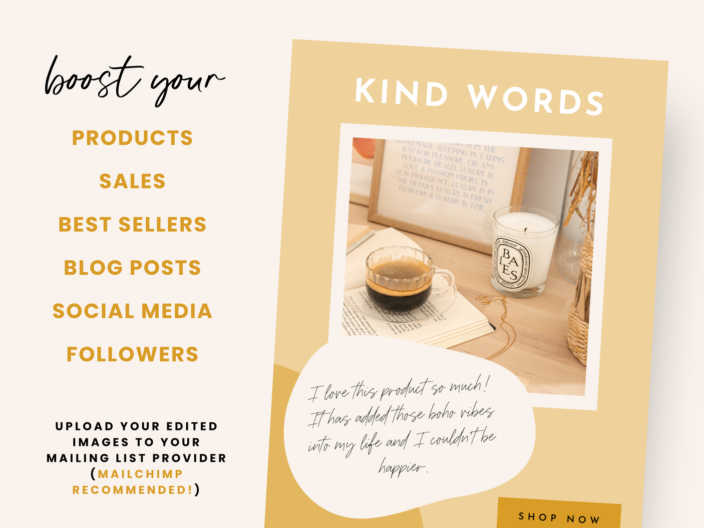Email Marketing Templates - Sunshine Vibes - Design Pixie