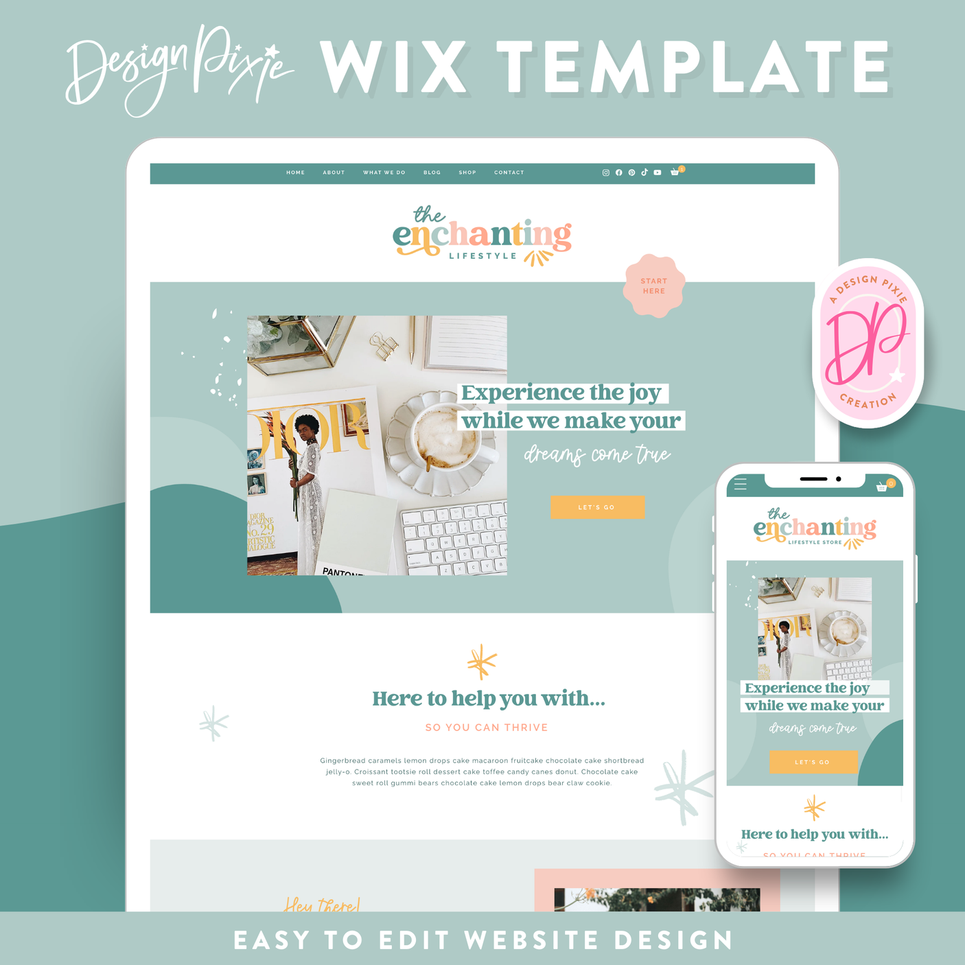 Enchanting Wix Template