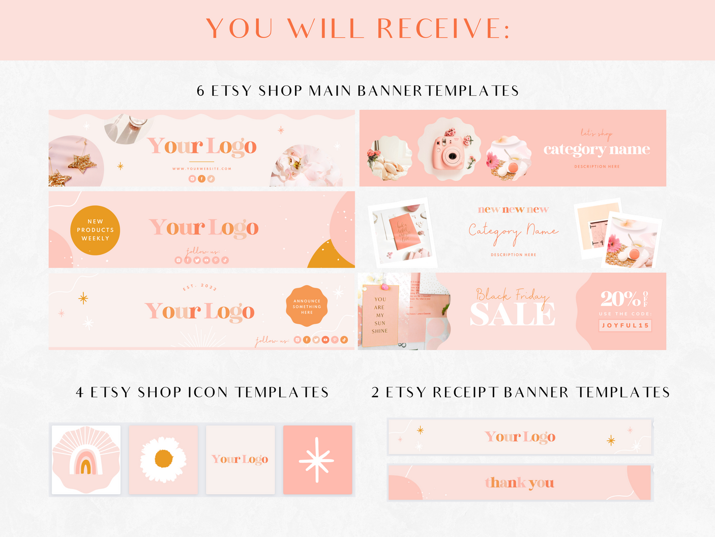 Studio Joy Etsy Shop Kit - Design Pixie