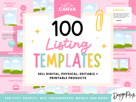 Etsy Listing Mockup Templates - Design Pixie