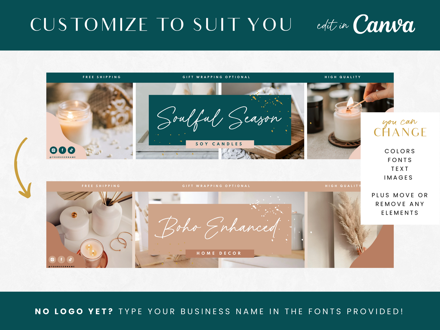 Soulful Season Etsy Shop Kit - Design Pixie