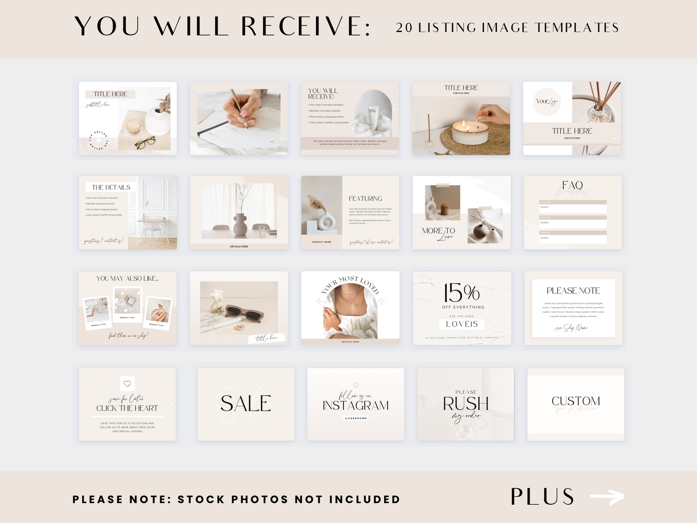 Aesthetic Etsy Shop Kit - Design Pixie