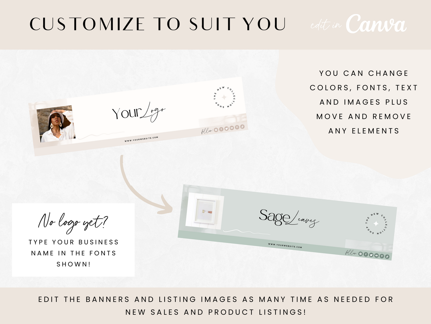 Aesthetic Etsy Shop Kit - Design Pixie