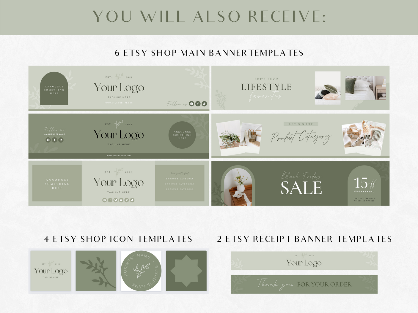 Olive And Avery Etsy Shop Kit - Design Pixie