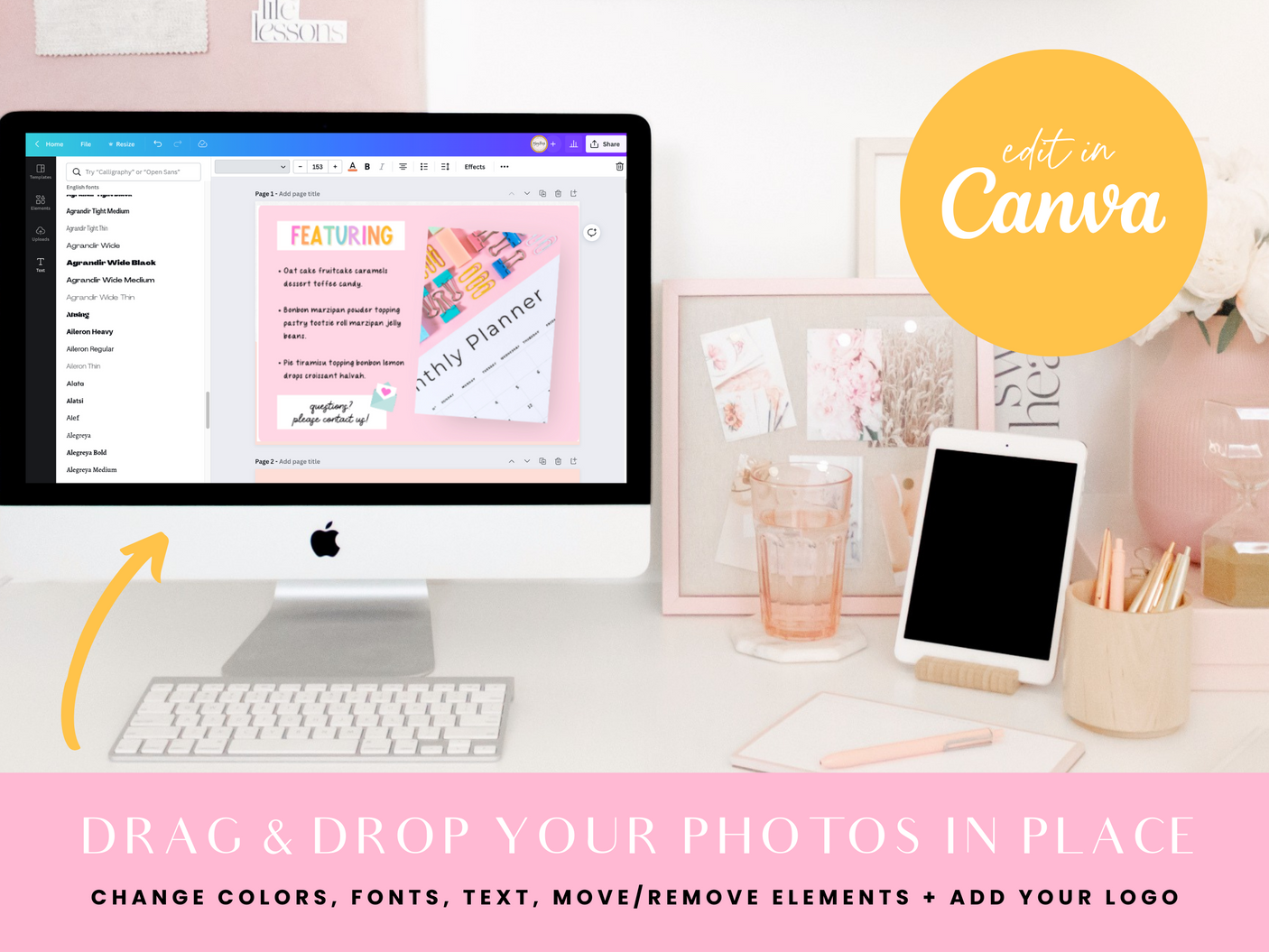 Rainbow Journal Etsy Shop Kit - Design Pixie