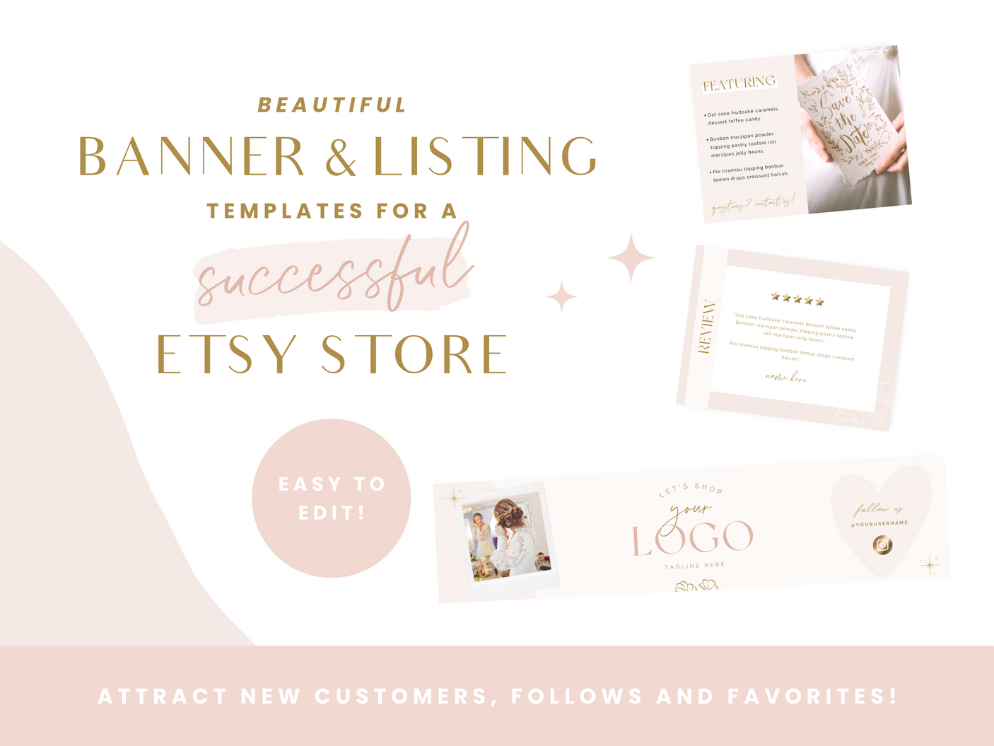 Luxe Party Etsy Shop Kit - Design Pixie