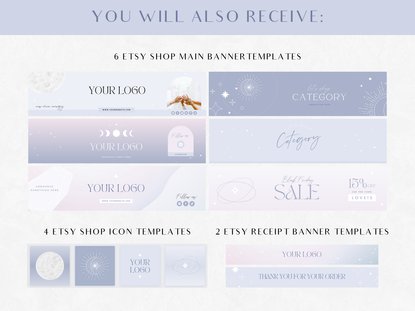 Angel Energy Etsy Shop Kit - Design Pixie