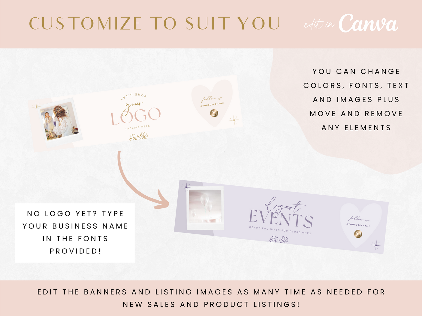 Luxe Party Etsy Shop Kit - Design Pixie