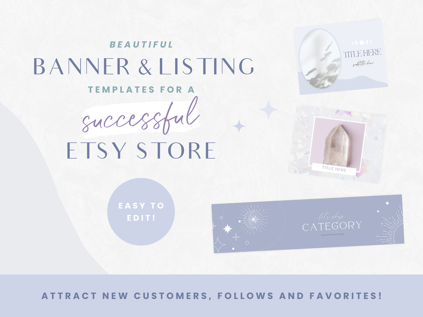 Angel Energy Etsy Shop Kit - Design Pixie