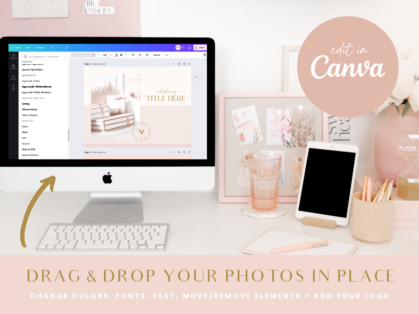 Luxe Party Etsy Shop Kit - Design Pixie