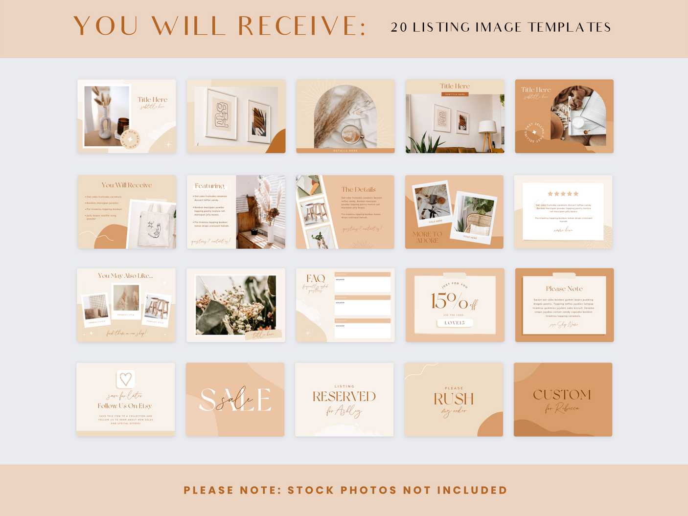 Bohemian Dream Etsy Shop Kit - Design Pixie