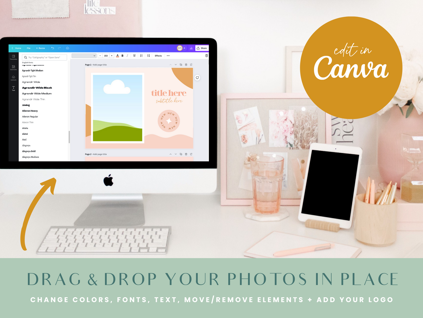 Retro Etsy Shop Kit - Design Pixie